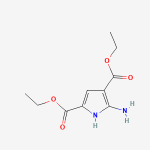 Diethyl 2-Amino-3,5-pyrroledicarboxylate chemical structure (CAS 187724-98-7)