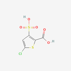 5-Chloro-3-sulfothiophene-2-carboxylic acid chemical structure (CAS 187746-94-7)