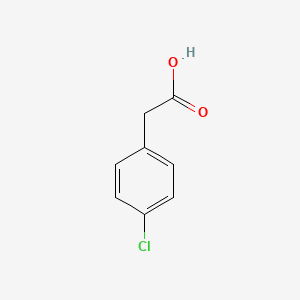 2-(4-Chlorophenyl)acetic acid chemical structure (CAS 1878-66-6)