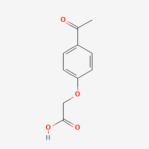 2-(4-Acetylphenoxy)acetic acid chemical structure (CAS 1878-81-5)