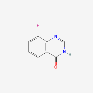 8-Fluoroquinazolin-4(1H)-one chemical structure (CAS 187805-50-1)