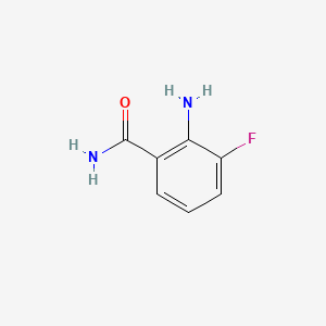 2-Amino-3-fluorobenzamide chemical structure (CAS 187805-54-5)