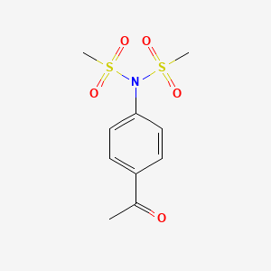 N-(4-Acetylphenyl)-N-(methylsulfonyl)methanesulfonamide chemical structure (CAS 187831-02-3)