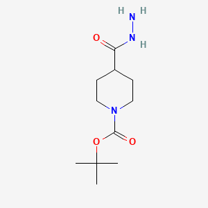 1-Boc-isonipecoticacidhydrazide chemical structure (CAS 187834-88-4)