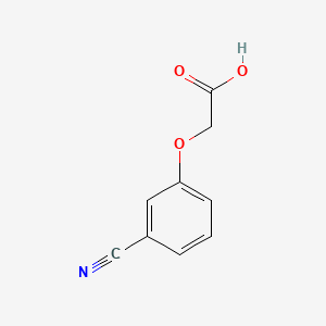 (3-Cyanophenoxy)acetic Acid chemical structure (CAS 1879-58-9)