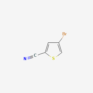 4-Bromothiophene-2-carbonitrile chemical structure (CAS 18791-99-6)