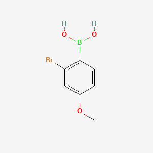 2-Bromo-4-methoxyphenylboronic acid chemical structure (CAS 1879166-84-3)