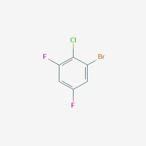1-Bromo-2-chloro-3,5-difluorobenzene chemical structure (CAS 187929-82-4)