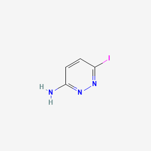 6-Iodopyridazin-3-amine chemical structure (CAS 187973-60-0)