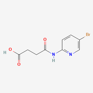 4-((5-Bromopyridin-2-yl)amino)-4-oxobutanoic acid chemical structure (CAS 188011-69-0)