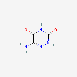 6-Amino-1,2,4-triazine-3,5(2H,4H)-dione chemical structure (CAS 18802-38-5)