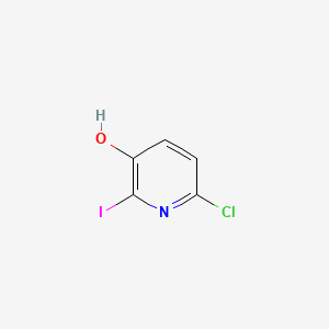 6-Chloro-2-iodopyridin-3-ol chemical structure (CAS 188057-26-3)