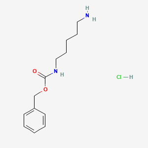 Benzyl (5-aminopentyl)carbamate hydrochloride chemical structure (CAS 18807-74-4)