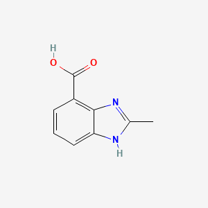 2-Methyl-1H-benzo[d]imidazole-4-carboxylic acid chemical structure (CAS 188106-94-7)