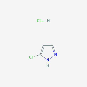 5-Chloro-1H-pyrazole hydrochloride chemical structure (CAS 1881293-85-1)