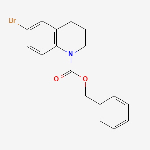 Benzyl 6-bromo-3,4-dihydroquinoline-1(2H)-carboxylate chemical structure (CAS 1881295-82-4)
