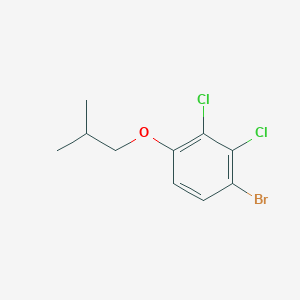 1-Bromo-2,3-dichloro-4-(2-methylpropoxy)benzene chemical structure (CAS 1881329-96-9)