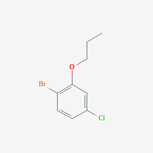 1-Bromo-4-chloro-2-propoxybenzene chemical structure (CAS 1881331-84-5)