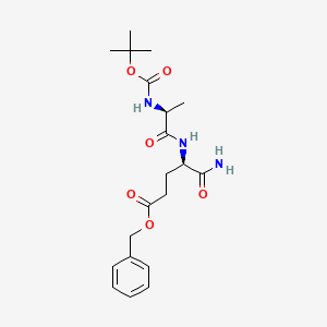 Boc-Ala-D-Glu(OBzl)-NH2 chemical structure (CAS 18814-49-8)