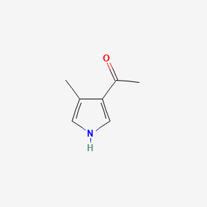 1-(4-Methyl-1H-pyrrol-3-yl)ethanone chemical structure (CAS 18818-30-9)