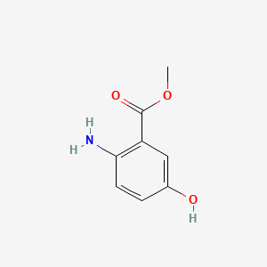 Methyl 2-amino-5-hydroxybenzoate chemical structure (CAS 1882-72-0)