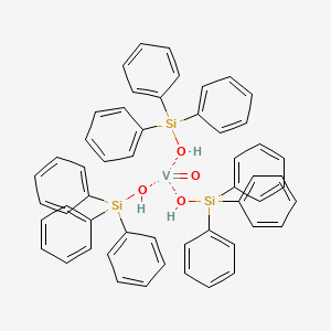 Tris(triphenylsiloxy)vanadium oxide chemical structure (CAS 18822-50-9)