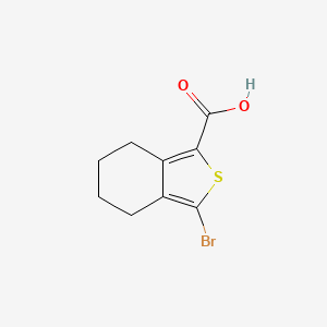 3-Bromo-4,5,6,7-tetrahydrobenzo[c]thiophene-1-carboxylic acid chemical structure (CAS 188240-63-3)