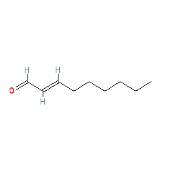 trans-2-Nonenal chemical structure (CAS 18829-56-6)
