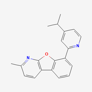 8-(4-Isopropylpyridin-2-yl)-2-methylbenzofuro[2,3-b]pyridine chemical structure (CAS 1883375-18-5)