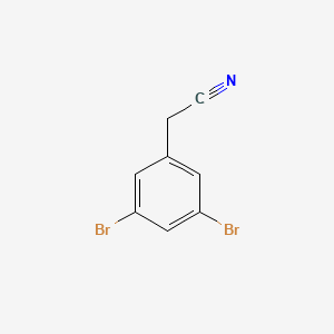 3,5-Dibromobenzylcyanide chemical structure (CAS 188347-48-0)