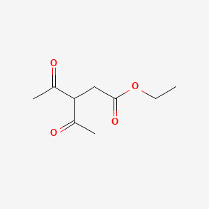 Ethyl 3-acetyl-4-oxopentanoate chemical structure (CAS 18835-02-4)