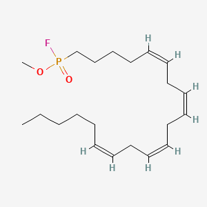 (all-Z)-5,8,11,14-Eicosatetraenylphosphonofluoridic Acid Methyl Ester chemical structure (CAS 188404-10-6)