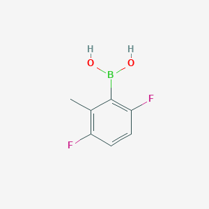 2,5-Difluoro-6-methylphenylboronic acid chemical structure (CAS 1884277-68-2)
