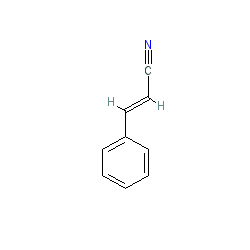 (E)-3-Phenylacrylonitrile chemical structure (CAS 1885-38-7)