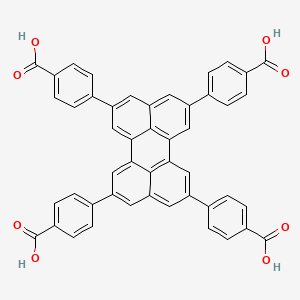 4,4',4'',4'''-(Perylene-2,5,8,11-tetrayl)tetrabenzoic acid chemical structure (CAS 1885094-82-5)