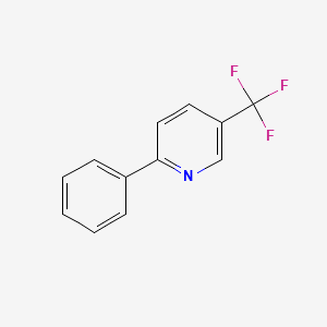 2-Phenyl-5-(trifluoromethyl)pyridine chemical structure (CAS 188527-56-2)