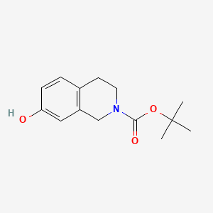 tert-Butyl 7-hydroxy-3,4-dihydroisoquinoline-2(1H)-carboxylate chemical structure (CAS 188576-49-0)