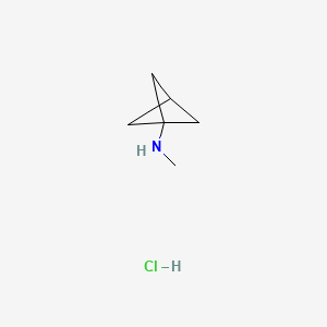 N-Methylbicyclo[1.1.1]pentan-1-amine hydrochloride chemical structure (CAS 1886967-09-4)