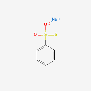 Sodium benzenesulfonothioate chemical structure (CAS 1887-29-2)