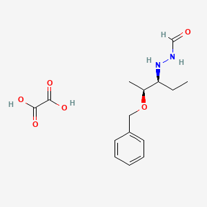 N'-((2S,3S)-2-(Benzyloxy)pentan-3-yl)formohydrazide oxalate chemical structure (CAS 1887197-42-3)