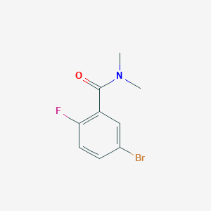 5-Bromo-2-fluoro-N,N-dimethylbenzamide chemical structure (CAS 188723-78-6)