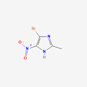 5-Bromo-2-methyl-4-nitroimidazole chemical structure (CAS 18874-52-7)