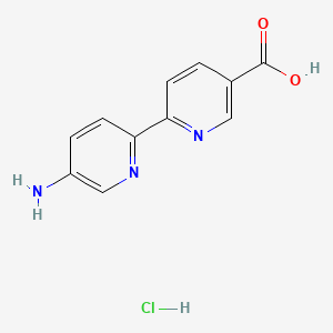 5'-Amino-[2,2'-bipyridine]-5-carboxylic acid xhydrochloride chemical structure (CAS 188795-80-4)