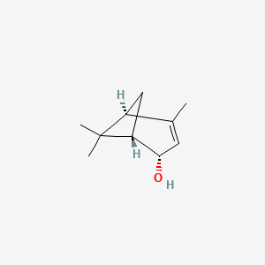 (1S,2S,5S)-4,6,6-Trimethylbicyclo[3.1.1]hept-3-en-2-ol chemical structure (CAS 18881-04-4)