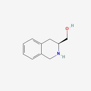 (S)-(1,2,3,4-Tetrahydroisoquinolin-3-yl)methanol chemical structure (CAS 18881-17-9)