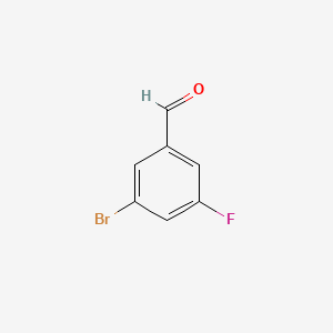 3-Bromo-5-fluorobenzaldehyde chemical structure (CAS 188813-02-7)