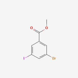 Methyl 3-bromo-5-iodobenzoate chemical structure (CAS 188813-07-2)
