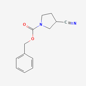 Benzyl 3-cyanopyrrolidine-1-carboxylate chemical structure (CAS 188846-99-3)