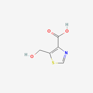 5-(Hydroxymethyl)thiazole-4-carboxylic acid chemical structure (CAS 188891-43-2)
