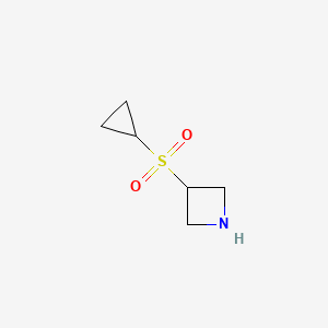 3-(Cyclopropylsulfonyl)azetidine chemical structure (CAS 1888987-46-9)